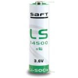 SAFT LS14500CNR Lithium Batterie mit U-Ltfahnen, 2,6Ah