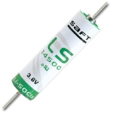 SAFT LS14500CNA Lithium Batterie mit Drahtanschluss, 2,6Ah