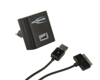 220V USB Charger 2.1A + Apple Kabel ANSMANN