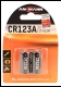 2er Blister Lithium Batterie CR123A / CR17335