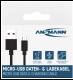 ANSMANN Micro-USB Daten und Ladekabel 100 cm