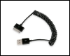 USB auf  Lightning Spiralkabel 1m